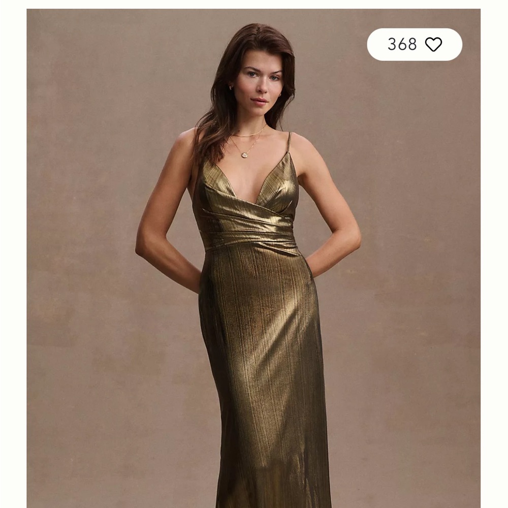Elegant Gold Evening Dress